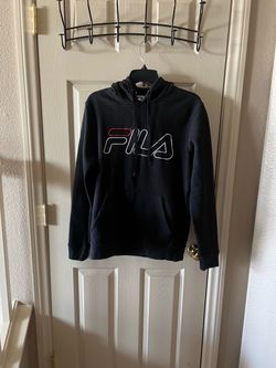 Sudadera FILA Negra Con Gorro Y Bolsas Para Meter Las Manos- Size S