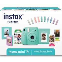 Instax Mini 7 + Instant Camera Bundle Green