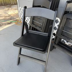 Set Of 8 Upholstered Foldable Chairs