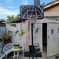 Lifetime Basketball Hoop With Trash Weigh Down Cement Bag