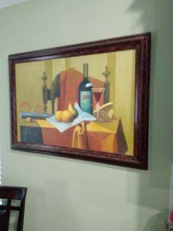 Beautiful Painting On Canvas. 42 Inches In Length And 29 Inches Width