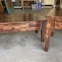 Coffee Table And End Table Vintage Wood Furniture