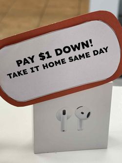 Brand New Apple Airpods 4th Generation Bluetooth Earbuds - Pay $5 DOWN AVAILABLE - NO CREDIT NEEDED