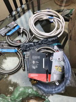 New water and dishwasher lines