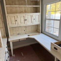Rustic Cabinet and Shelves