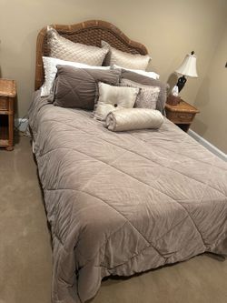 Wicker bedroom