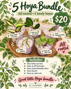 5 Hoya Bundle — All Rooted
