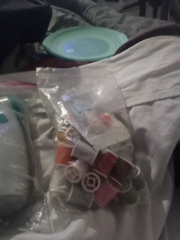 Sewing Thread, Bobbins, Tape Measure