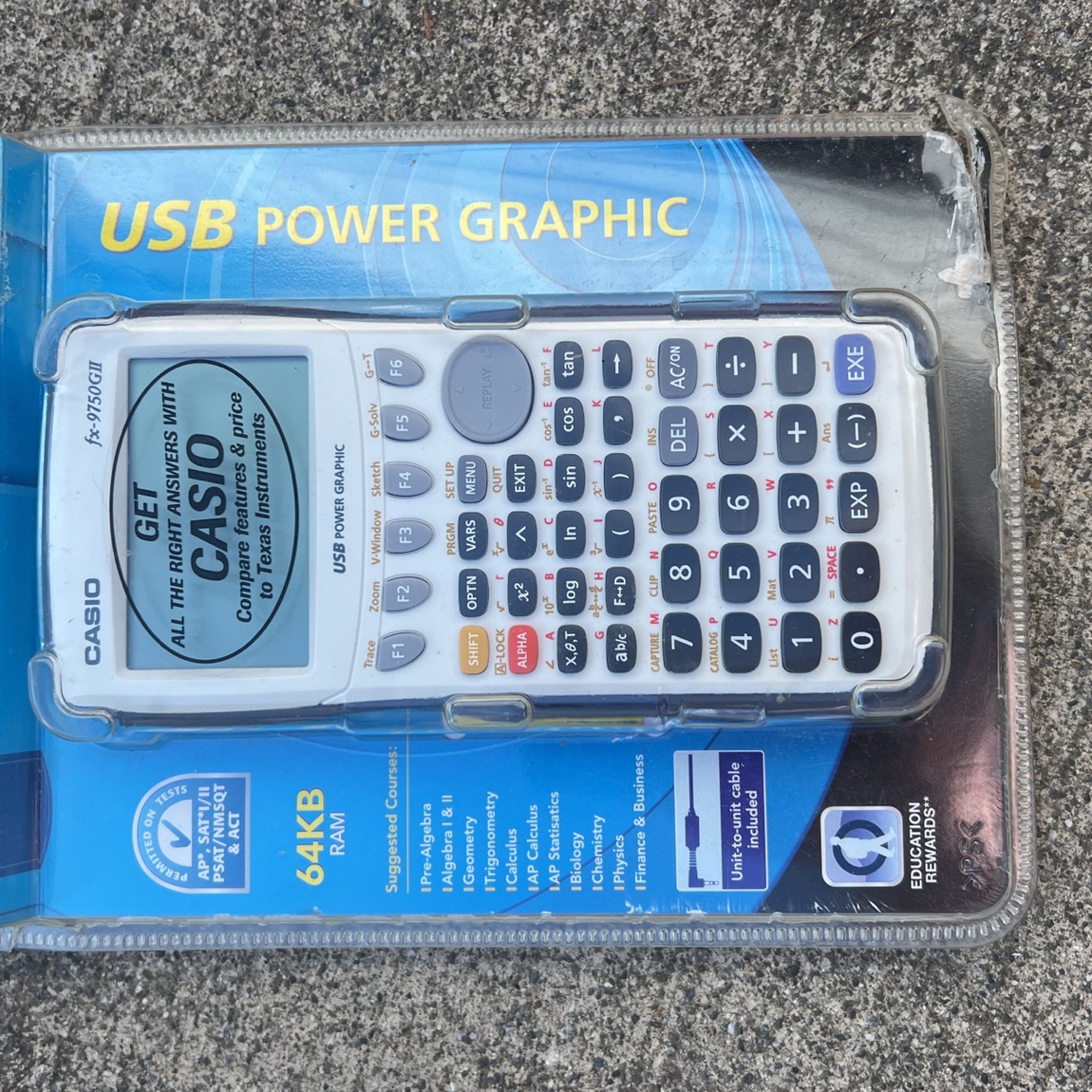 Power Graphic Calculator 64K Suggested Courses Pre-algebra Algebra I & II And Lots More Look In The Package For More Information