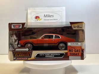 1974 Ford Maverick Grabber Diecast Model Car in 1/24 Scale by Motormax, NIB