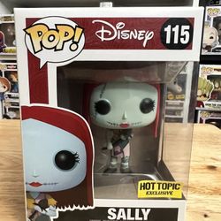 VAULTED EXCLUSIVE Sally w/ Rose Funko Pop #115 Disney NBC Nightmare Christmas