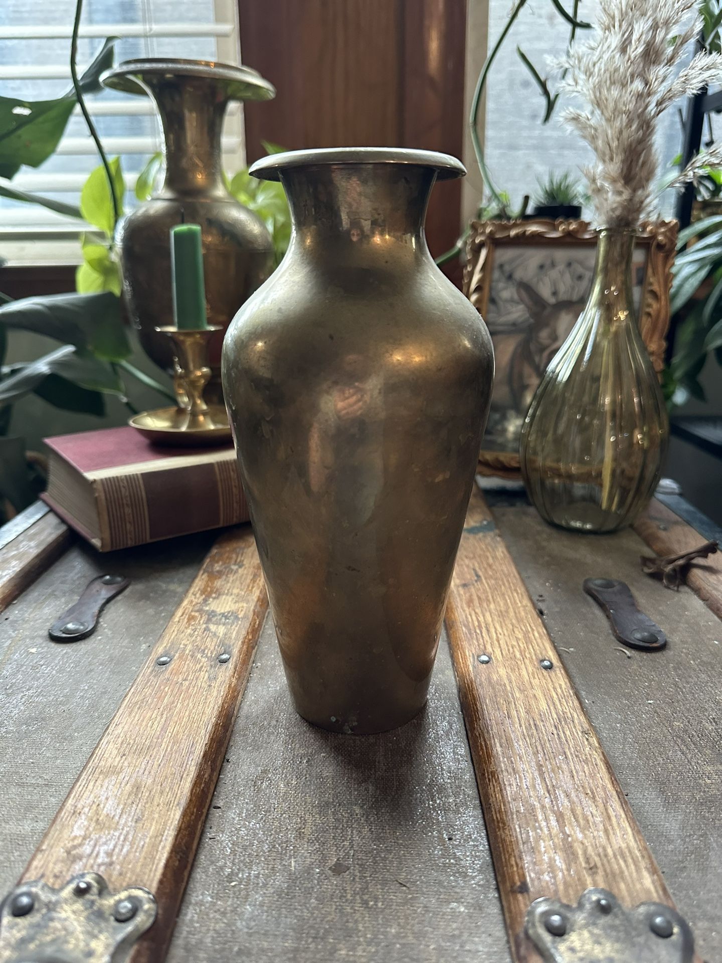 Vintage Brass Bud Vase