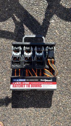 Haul-Master Ratchet Tie Downs set
