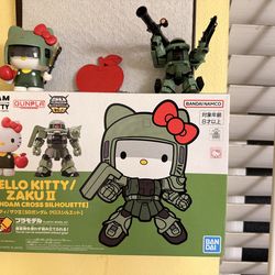 Hello kitty x Gundam- built- original box with instructions