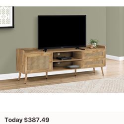 Rattan Entertainment Center – Brand New in Box