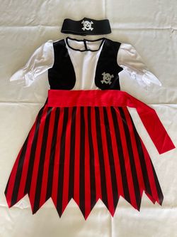 Pretty Pirate Halloween Costume Girls 8-10