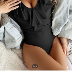 Black One Piece Swimsuit 