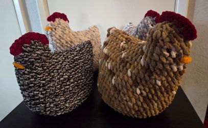 Chrochet chickens - hand made