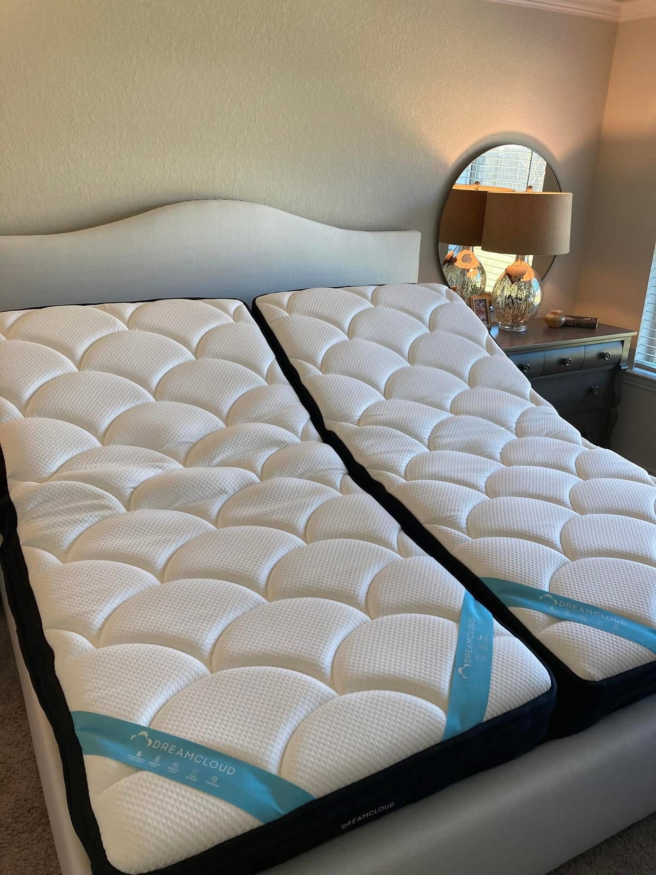 Dreamcloud Premier Mattresses AND adjustable Base - SPLIT KING