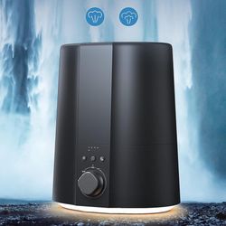 Cool Mist Humidifier, 28dB Quiet Ultrasonic Air Humidifiers for Bedroom/Living Room/Babies Room