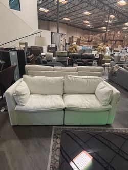 NEW Cream Loveseat Sofa – $260 | Small Space