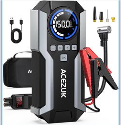 ACEZUK Portable Jump Starter 8000A with Air Compressor