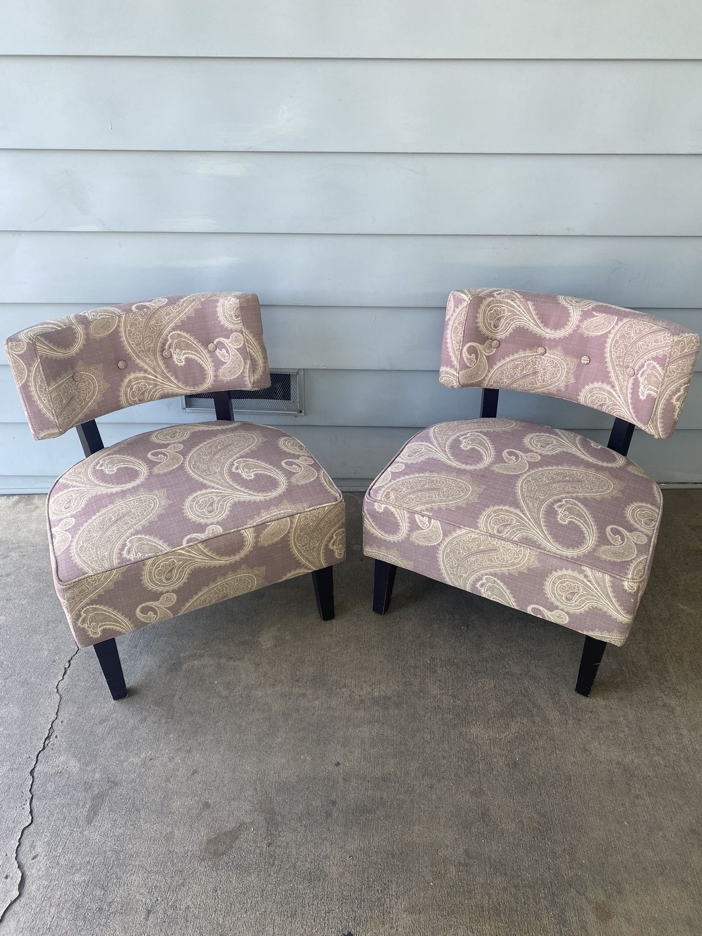 2 Pattern Accent Chairs