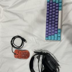 60% Keyboard Honeycomb Mouse A10 Headset Bundle 