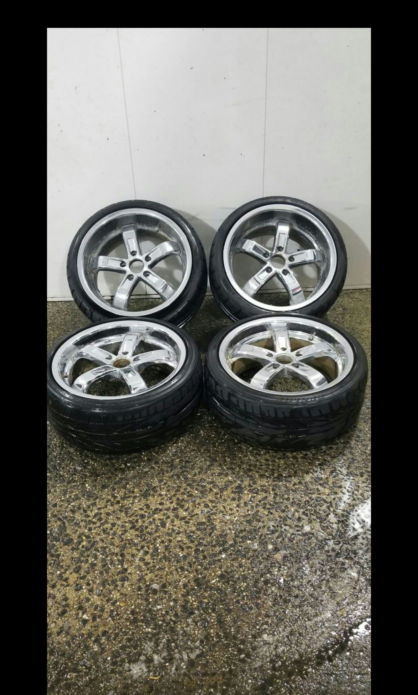 4 18 in 5x120 wheels rims and tires