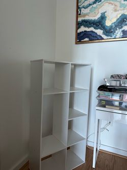 White Cube Bookcase Shelving Unit