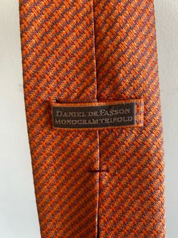 Orange man tie