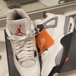 Air Jordan 4 Retro OG Size 12 'White Cement' 2025 (takin Offers) CASH ONLY)!