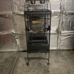 Metal bird cage