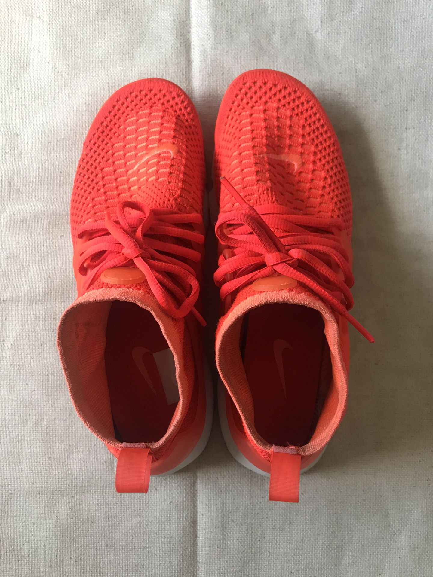 Nike Air Presto Flyknit Ultra Women Shoes right Mango Crimson sz
