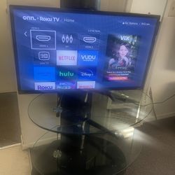 Stand. And Tv. Rocy Tv With. Control Remot