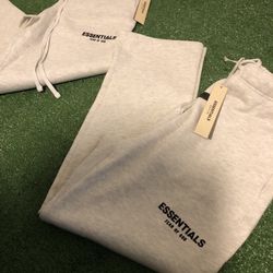 Essentials Light Oat Sweats Size M