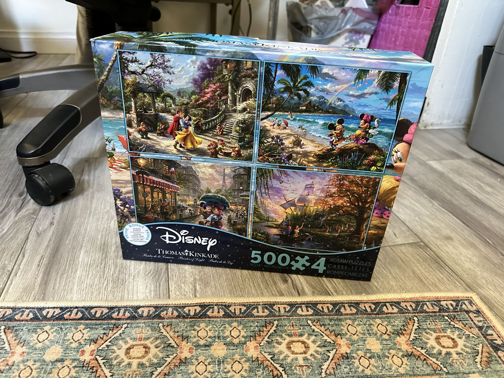 Disney Puzzles Set Of Four Two Untouched