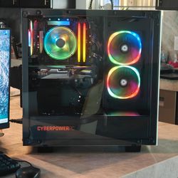 RGB Gaming PC Intel i5 Nvidia RTX 3050 32GB DDR4 1tb SSD NVME CyberPower