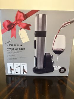 Rabbit Electric Wine Opener 7-Piece Set – Brand New in Box 🍷 