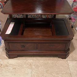 Wooden Console Coffee Table 
