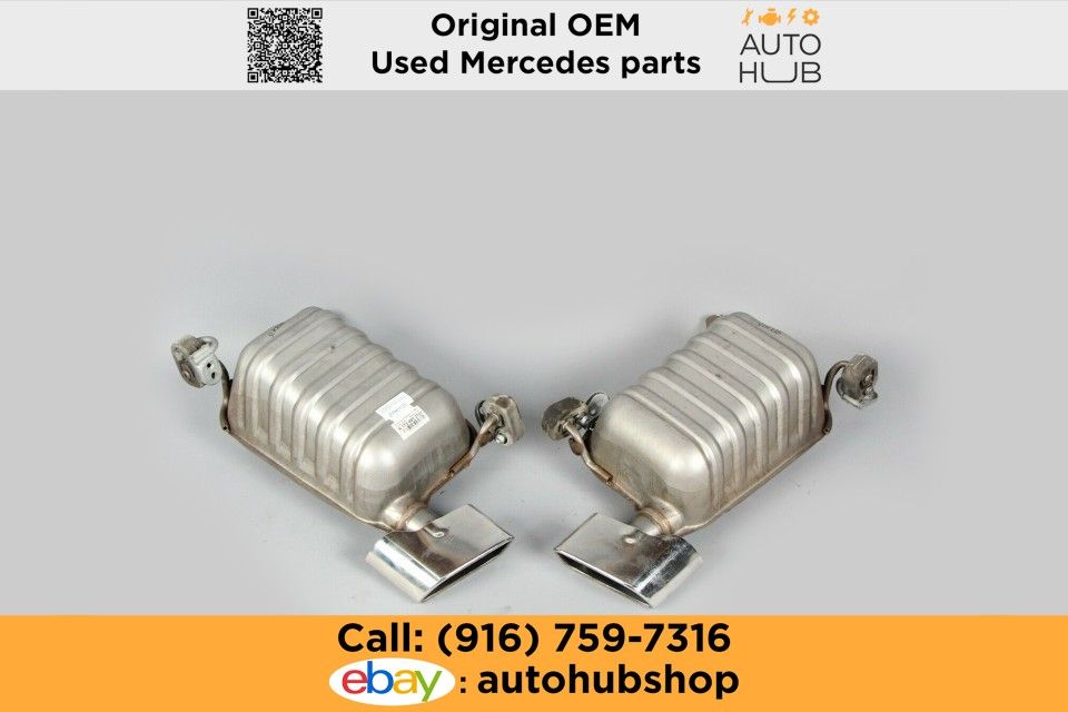 12-15 Mercedes R172 SLK250 M271 Exhaust
Muffler Mufflers Right and Left Set OEM