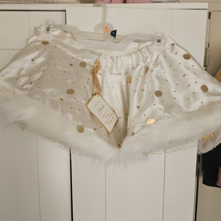 Victorias Secret Santa Baby SEQUIN Gisele Satin Tulle Skirt Santa Costume OS
One Size