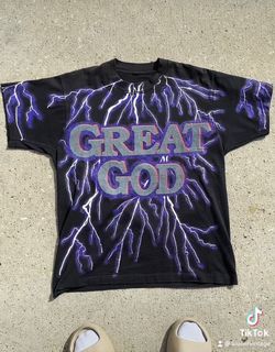 Vintage GREAT GOD lightning tee