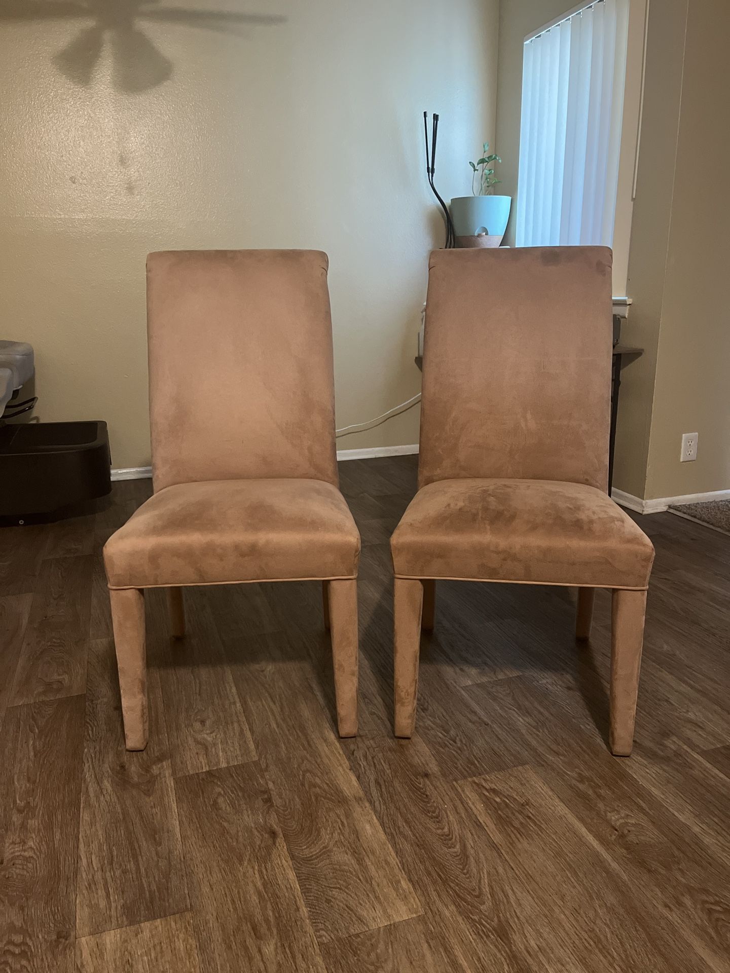 2 Tan Chairs
