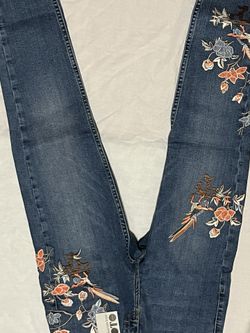 Topshop Jamie High Waist Ankle Grazer Jeans W26 L30