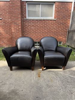Brown Leather Chairs