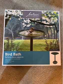 New bird bath