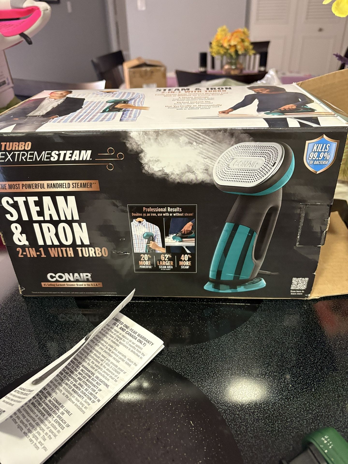 CONAIR Turbo 2 In 1 Handheld Steamer/Iron