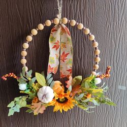 Beautiful Autumn Front Door Wreath Home Decor