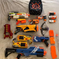 Assorted Nerf Guns (100+ Darts Included)